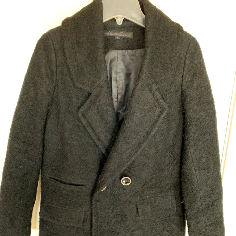 Kenneth Cole single breasted wool coat